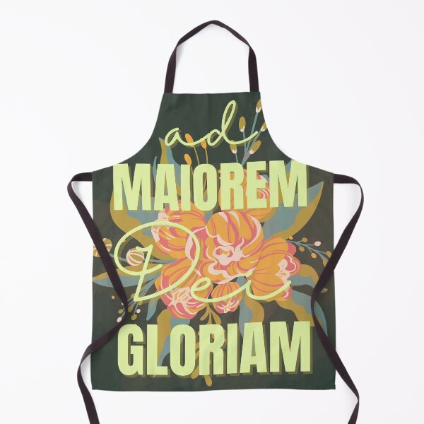 Item preview, Ad Maiorem Dei Gloriam – Catholic Latin Motto Design designed and sold by Stella Maris Designs.