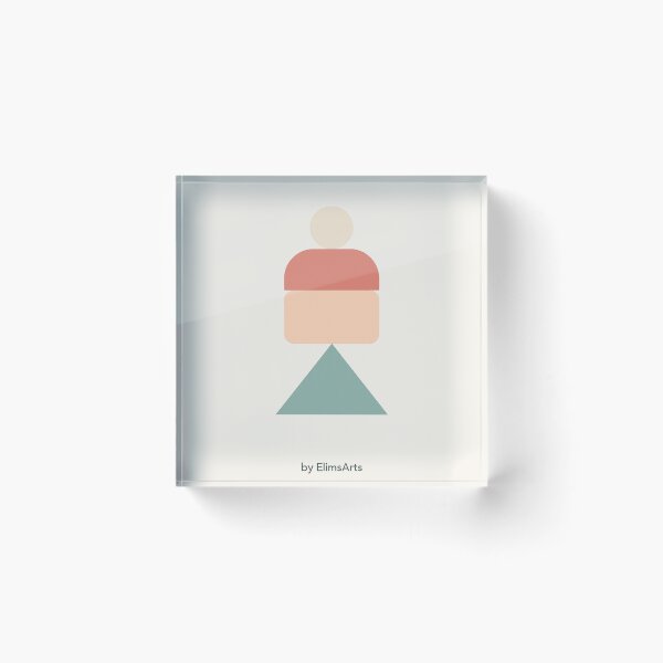 Item preview, Minimalist Pastel Totem – Abstract Wall Art for Fresh Finds by ElimsArtss designed and sold by ElimsArtss.