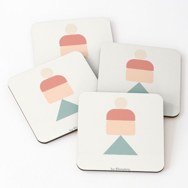 Item preview, Minimalist Pastel Totem – Abstract Wall Art for Fresh Finds by ElimsArtss designed and sold by ElimsArtss.