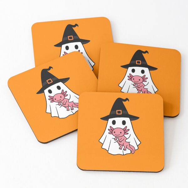 Item preview, Axolotl Halloween Ghost Witch Hat Animal Lovers Boys Girls Kids designed and sold by FurryHavenPH.