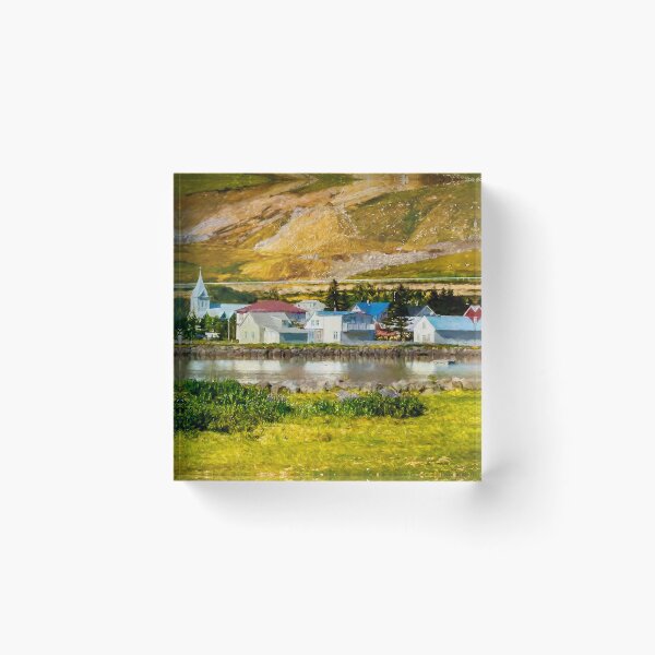 Item preview, Village of Seydisfjordur Iceland designed and sold by Debra Martz.
