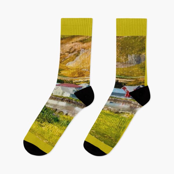 Item preview, Village of Seydisfjordur Iceland designed and sold by Debra Martz.