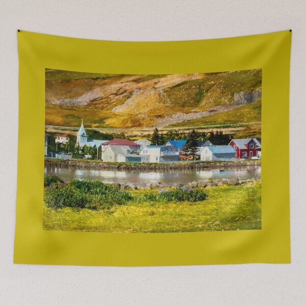 Item preview, Village of Seydisfjordur Iceland designed and sold by Debra Martz.