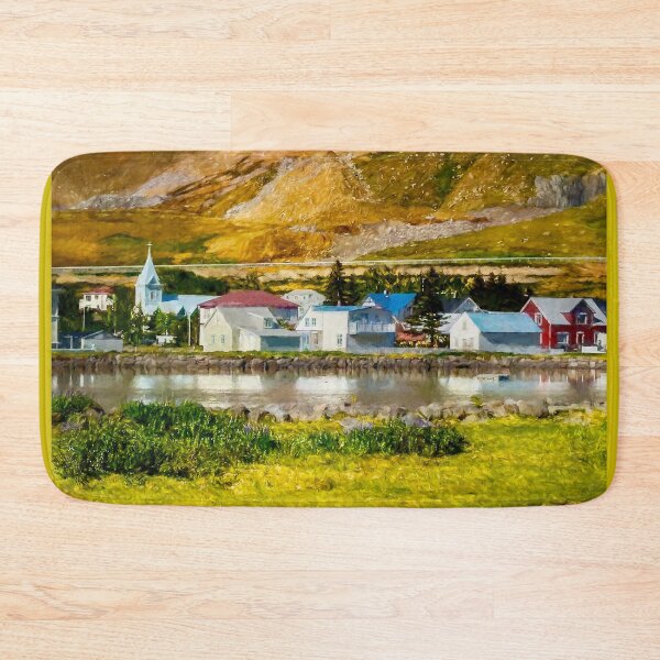 Item preview, Village of Seydisfjordur Iceland designed and sold by Debra Martz.