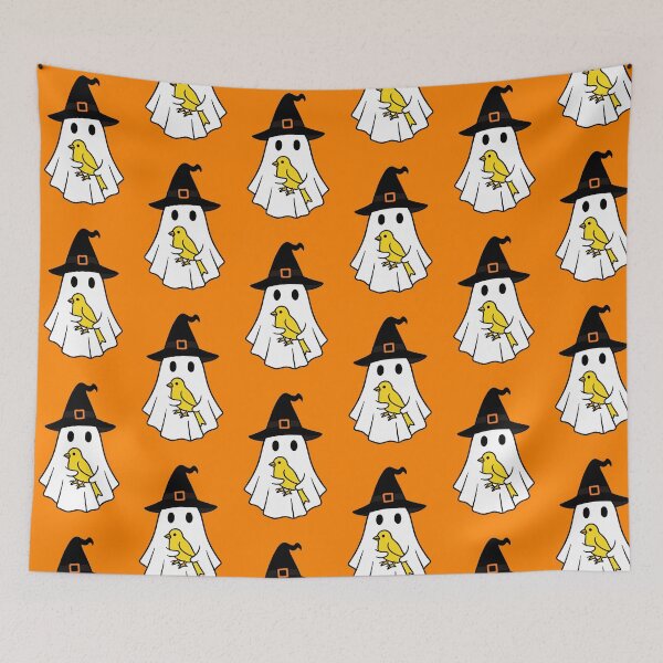 Item preview, Canary Bird Halloween Ghost Witch Hat Animal Lovers Boys Girls Kids designed and sold by FurryHavenPH.