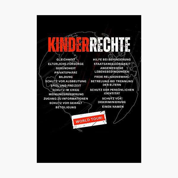 Item preview, Children's Rights World Tour – Band Shirt Style designed and sold by 10kamp.