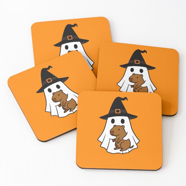 Item preview, Capybara Halloween Ghost Witch Hat Animal Lovers Boys Girls Kids designed and sold by FurryHavenPH.
