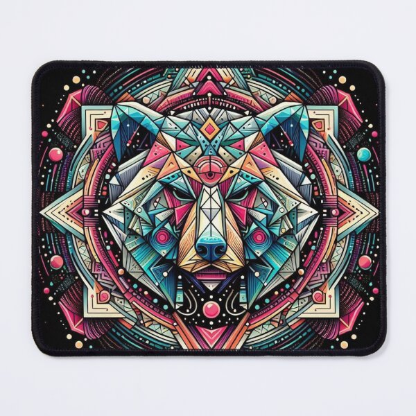 Item preview, Colorful geometric decorative bear designed and sold by Dogandesighn.