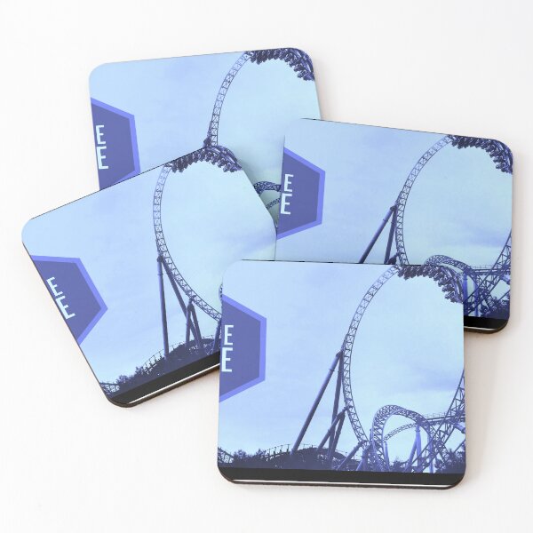 Item preview, Blue fire mega coaster  designed and sold by CoastersPosters.
