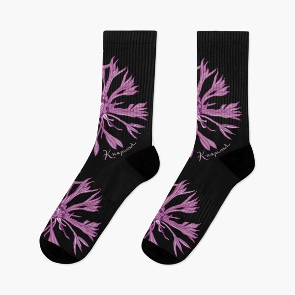 Item preview, Purple Knapweed Botanical Illustration Bold Floral Nature Design designed and sold by PaulaJKnight .
