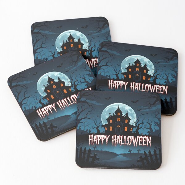 Item preview, Happy Halloween – Haunted House Horror Night Design designed and sold by TeeJungleStudio.