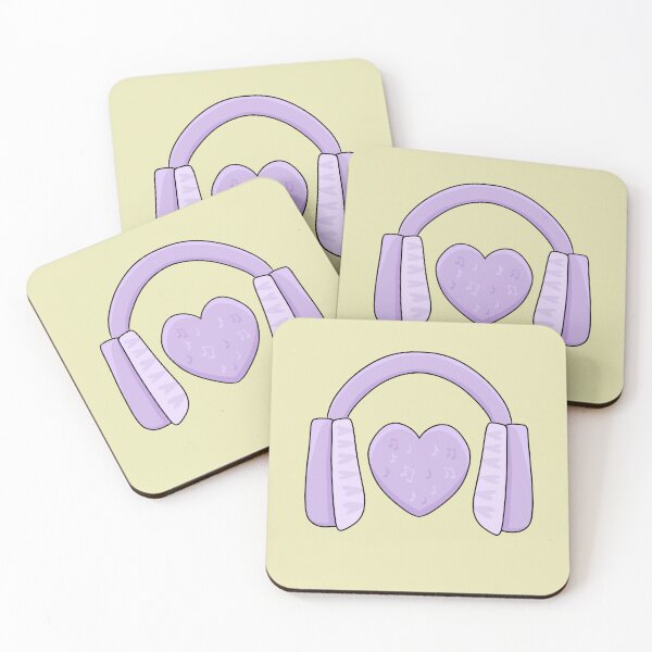 Item preview, Headphones with Heart designed and sold by HugSomeNettles.