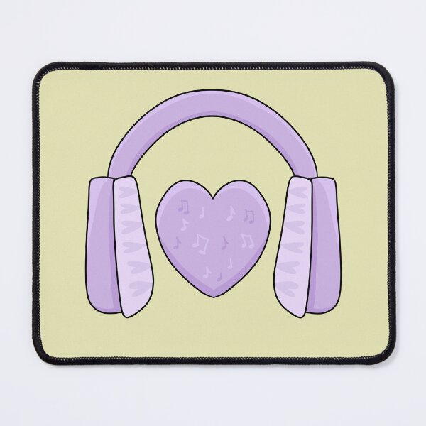 Item preview, Headphones with Heart designed and sold by HugSomeNettles.
