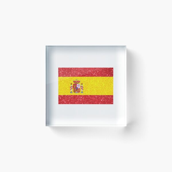 Item preview, spain glitter flag designed and sold by designsbysamantha.