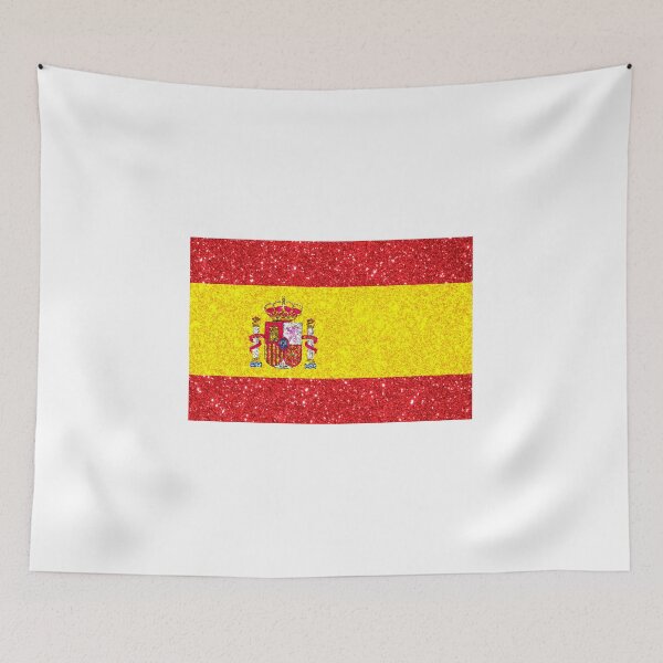 Item preview, spain glitter flag designed and sold by designsbysamantha.