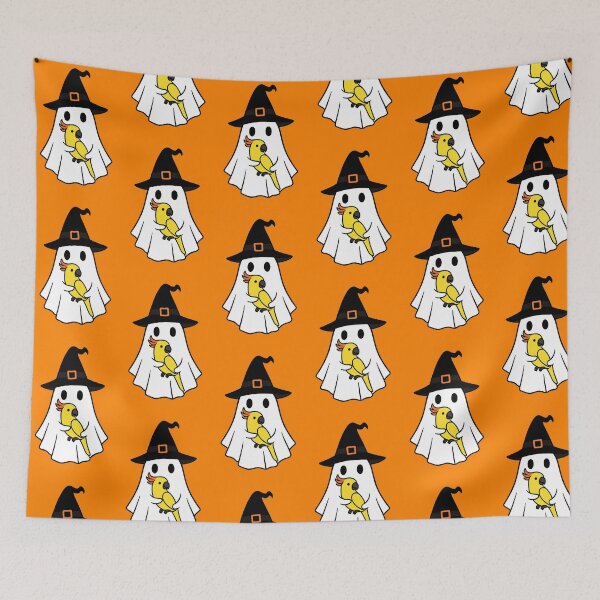 Item preview, Cockatoo Bird Halloween Ghost Witch Hat Animal Lovers Boys Girls Kids designed and sold by FurryHavenPH.