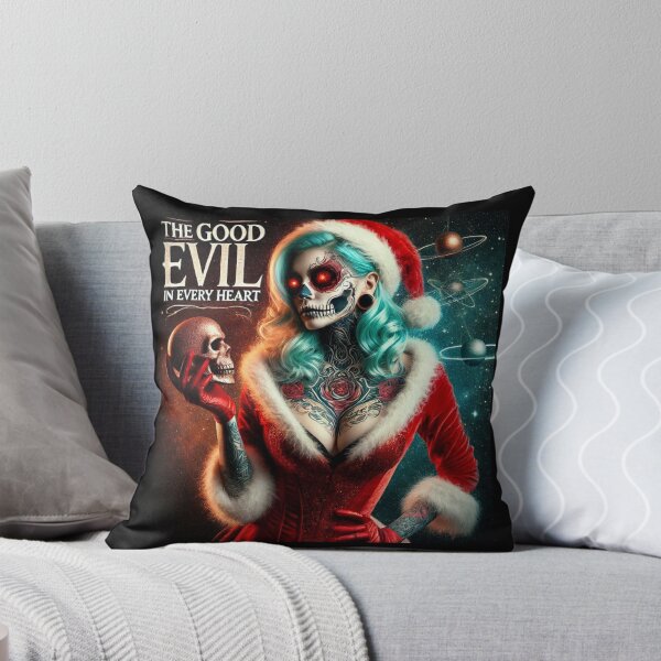 Item preview, Cosmic Calavera Santa Skull Roses designed and sold by Voodoo Store Paranormal Collections.