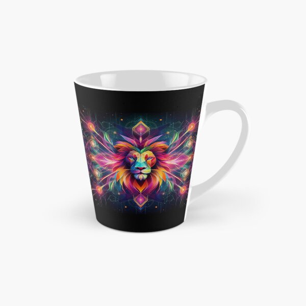 Item preview, Colorful geometric decorative mystic lion  designed and sold by Dogandesighn.