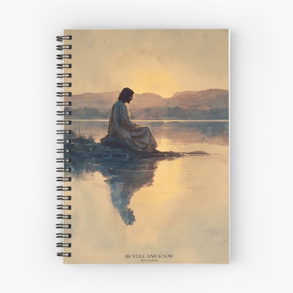 Item preview, Be Still and Know | Christian Art with Psalm 46:10 designed and sold by FaithArtCrea.