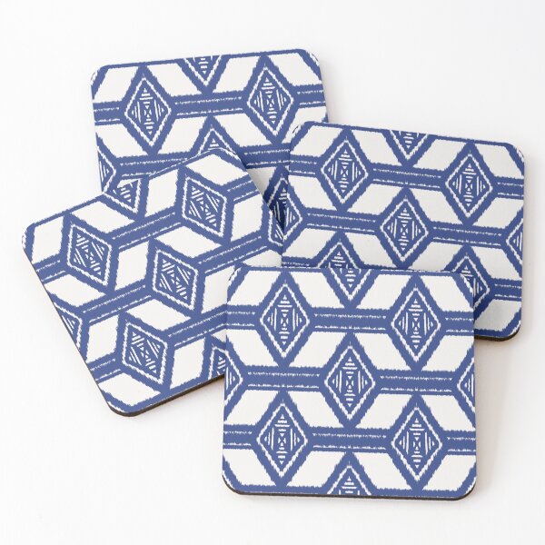 Item preview, Indigo Framework – Traditional Ikat Diamond Pattern designed and sold by BeyondsDesign.