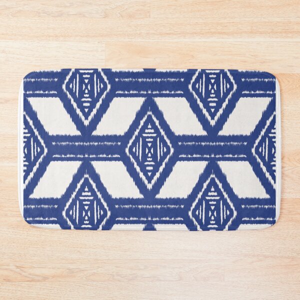 Item preview, Indigo Framework – Traditional Ikat Diamond Pattern designed and sold by BeyondsDesign.