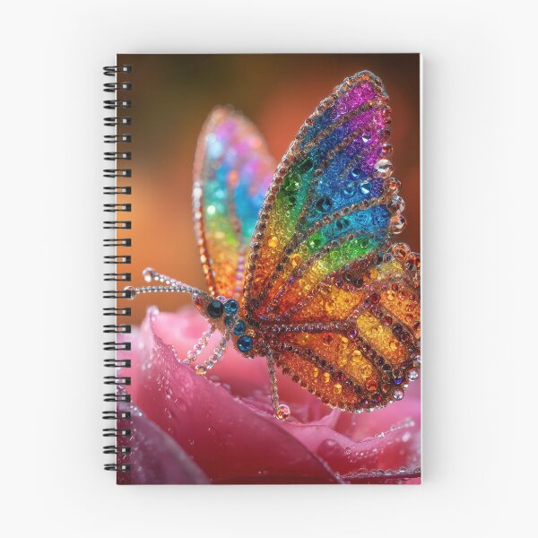 Item preview, Crystal Butterfly Glow Digital Art Print designed and sold by VisionaryVeils.
