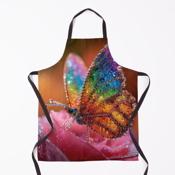 Item preview, Crystal Butterfly Glow Digital Art Print designed and sold by VisionaryVeils.