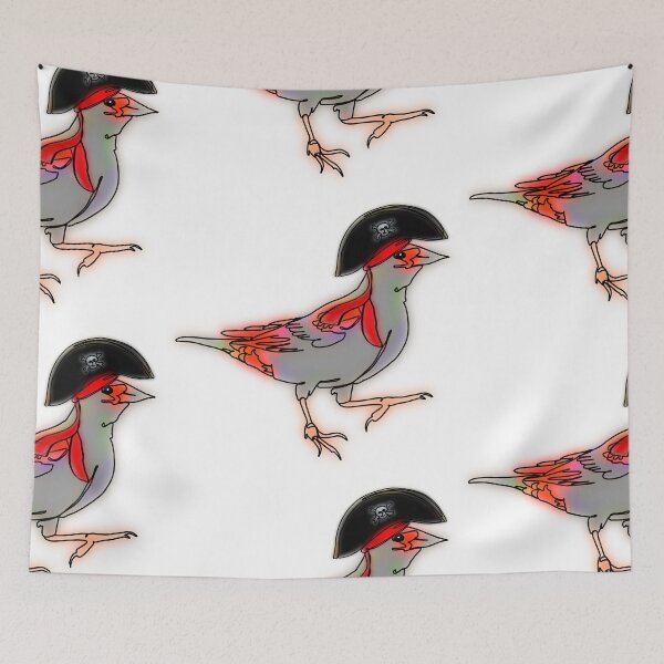 Item preview, Ruby the Red-Winged Blackbird in Pirate Hat – animalzinhats designed and sold by Ashley’sAnimalz.