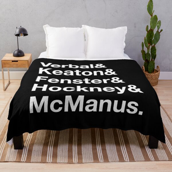 Item preview, Verbal & Keaton & Fenster & Hockney & McManus – The Usual Suspects Characters - White Text designed and sold by NiceHatHarry.