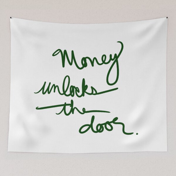 Item preview, Money Unlocks the Door designed and sold by abeink.