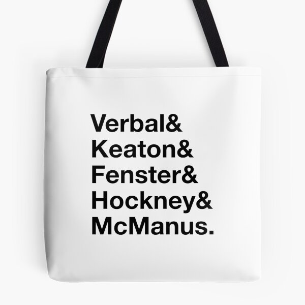 Item preview, Verbal & Keaton & Fenster & Hockney & McManus – The Usual Suspects Characters - Black Text designed and sold by NiceHatHarry.