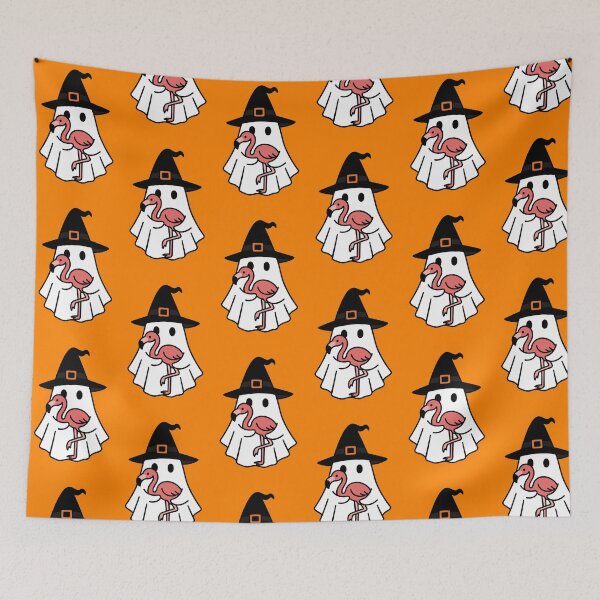Item preview, Flamingo Halloween Ghost Witch Hat Animal Lovers Boys Girls Kids designed and sold by FurryHavenPH.