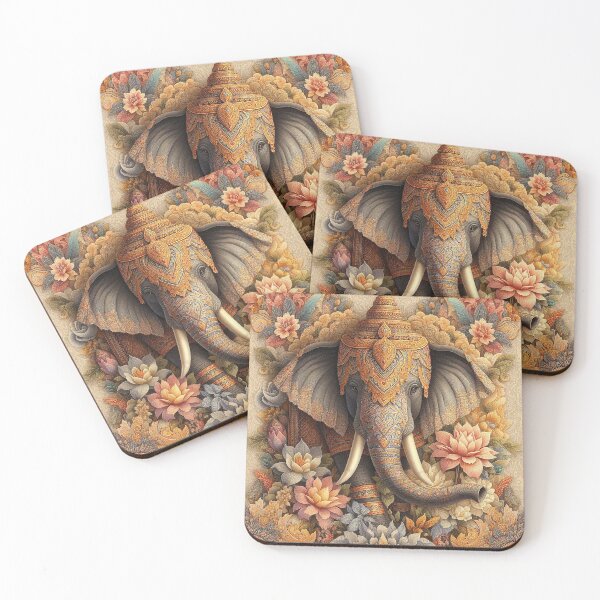 Item preview, Embrace the elegance of tradition with elephant patterns designed and sold by Vanich-Panich.