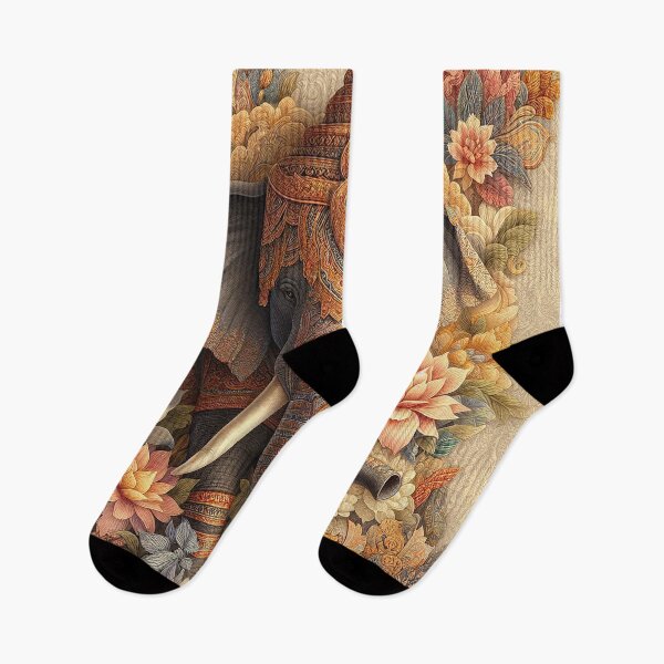 Item preview, Embrace the elegance of tradition with elephant patterns designed and sold by Vanich-Panich.