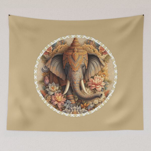 Item preview, Embrace the elegance of tradition with elephant patterns designed and sold by Vanich-Panich.
