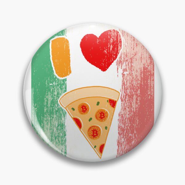 Item preview, I Love Bitcoin Pizza designed and sold by Silvernuit.