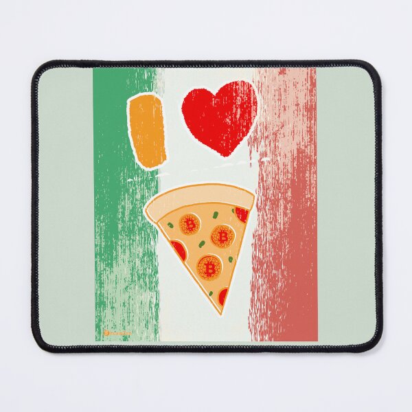 Item preview, I Love Bitcoin Pizza designed and sold by Silvernuit.