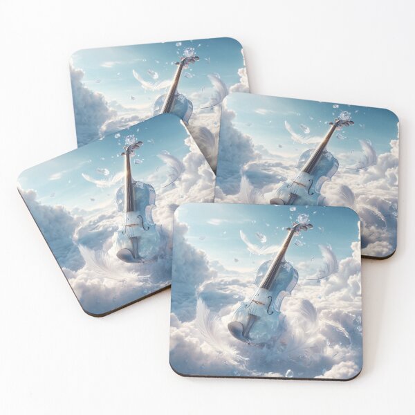 Item preview, Heavenly Harmony – Crystal Violin in the Clouds designed and sold by VisionaryVeils.