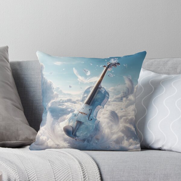 Item preview, Heavenly Harmony – Crystal Violin in the Clouds designed and sold by VisionaryVeils.
