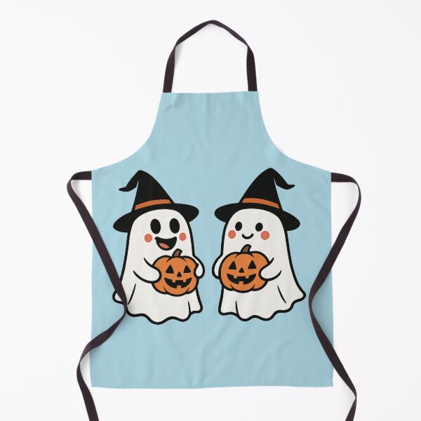 Item preview, Cute Halloween T-Shirt – Two Funny Ghosts with Pumpkins & Witch Hats designed and sold by Nara8.