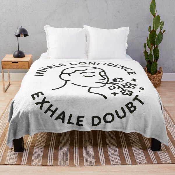 Item preview, Empowering Inhale Confidence Exhale Doubt Design Unisex designed and sold by ThreadQuirk.