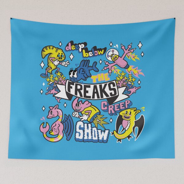Item preview, Deep Below the Freaks Creep Show - Pop Art Creature Mashup designed and sold by Webstudio  2Amigos.
