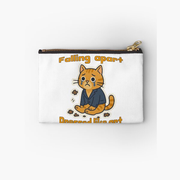 Item preview, Falling Apart, Dressed Like Art – Sad Cat in Style designed and sold by Hamadamedo.