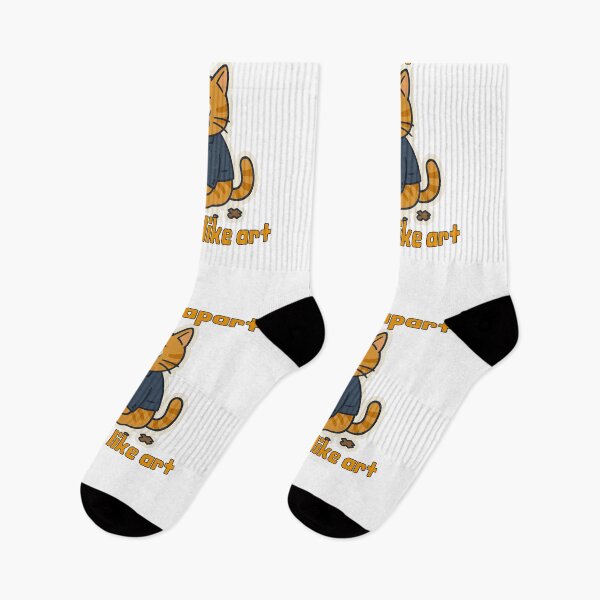 Item preview, Falling Apart, Dressed Like Art – Sad Cat in Style designed and sold by Hamadamedo.