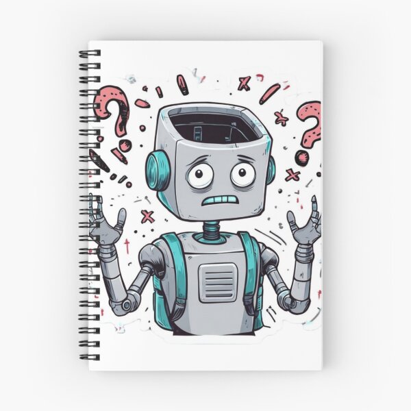 Item preview, Brain Not Found – School Robot Sticker designed and sold by Imaginarium of Chaos falcon88 .