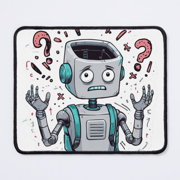 Item preview, Brain Not Found – School Robot Sticker designed and sold by Imaginarium of Chaos falcon88 .