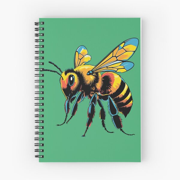 Item preview, Neon Bee – Vibrant Pop Art Honeybee Illustration designed and sold by BuzzyRush.