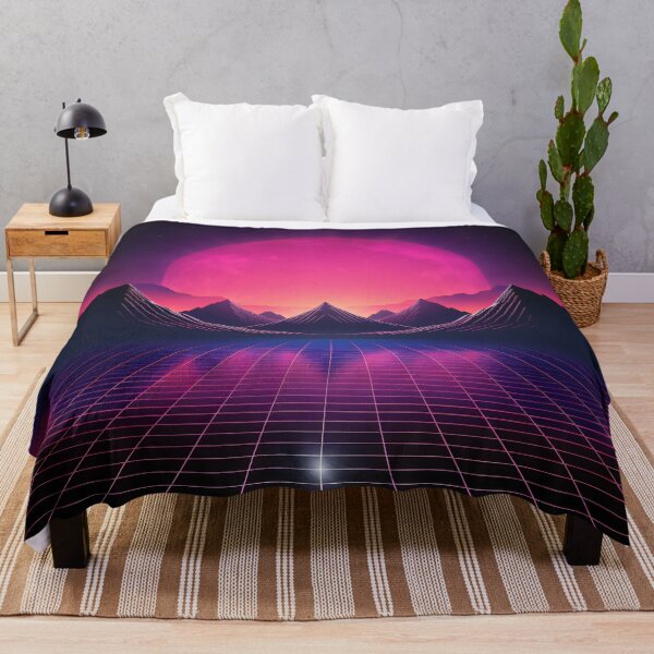 Item preview, Vintage Synthwave Retro Mountain Sunset designed and sold by legendaryskins.