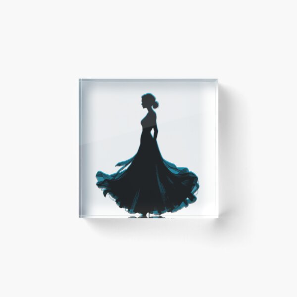 Item preview, a silhouette of a woman in a long dress designed and sold by B.P.Fashion.