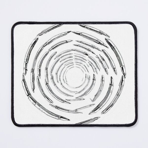 Item preview, Pens Anxiety Repeat – Academic Spiral Sticker designed and sold by Imaginarium of Chaos falcon88 .